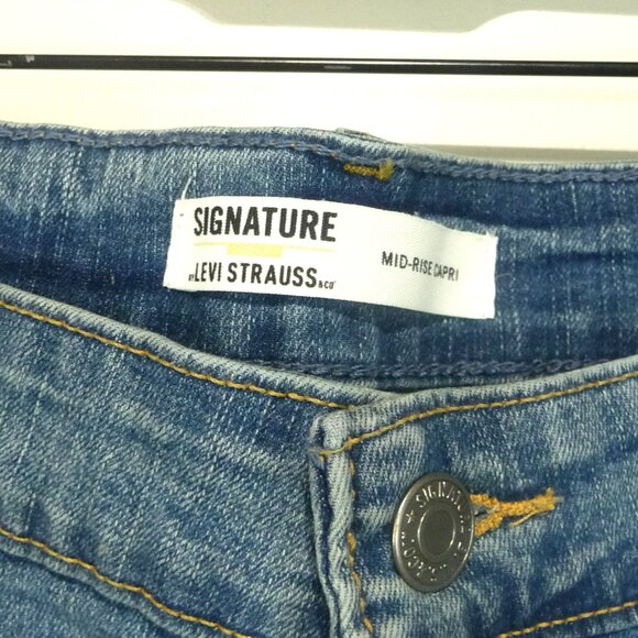 Levi's Signature Mid-rise Capri SIZE 22 STRETCH - Picture 4 of 8